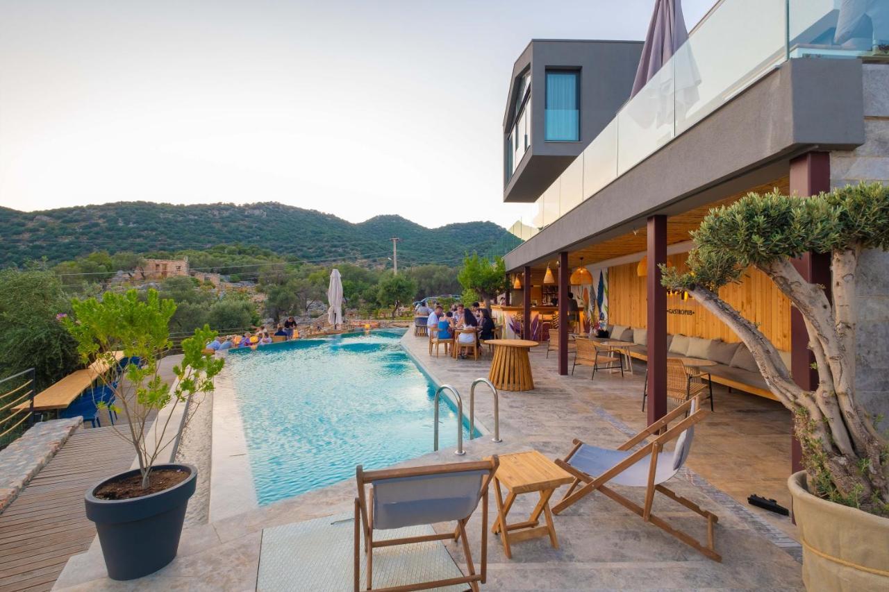 14 Premium Villas With Openair Restaurant&Tennis Court In Nature - Notos Club Kaş Kültér fotó