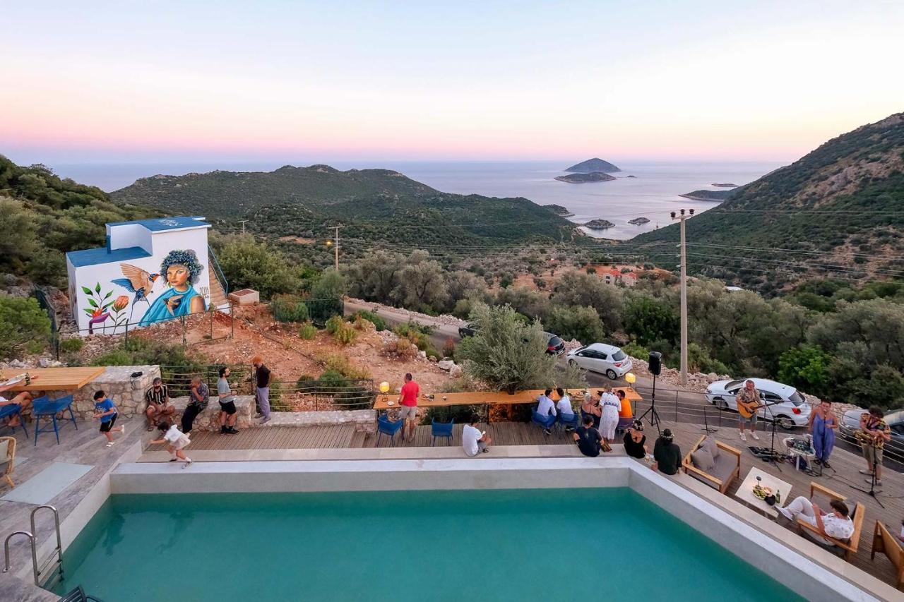 14 Premium Villas With Openair Restaurant&Tennis Court In Nature - Notos Club Kaş Kültér fotó