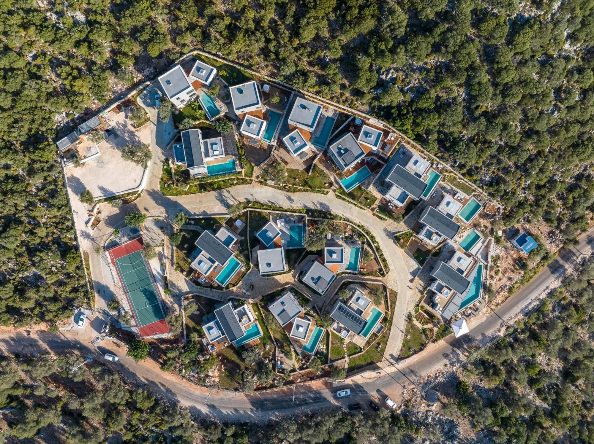 14 Premium Villas With Openair Restaurant&Tennis Court In Nature - Notos Club Kaş Kültér fotó